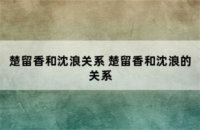 楚留香和沈浪关系 楚留香和沈浪的关系